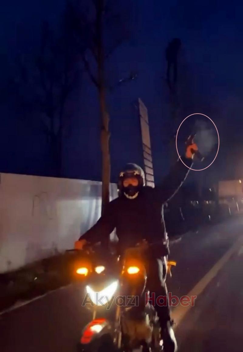 Düğün konvoyundaki trafik magandası kamerada