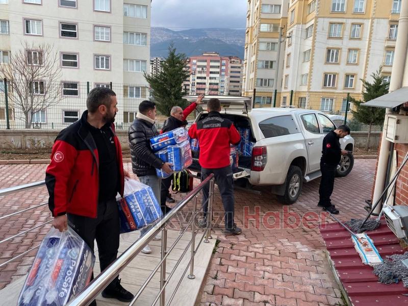 Sakarya Büyükşehirden depremzedelere yardım