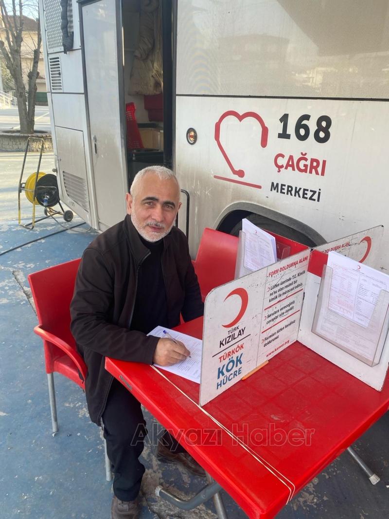 Başsavcı Hüseyin Aşık Kızılay'a 36. kan bağışını yaptı