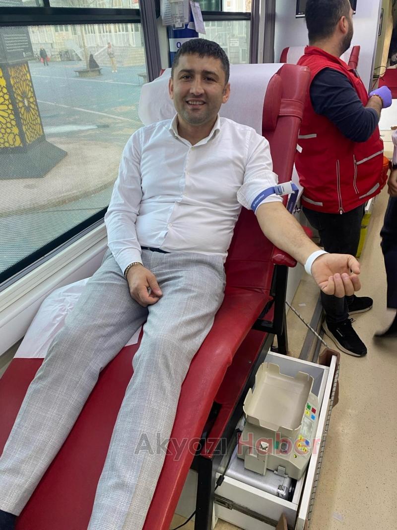 Başsavcı Hüseyin Aşık Kızılay'a 36. kan bağışını yaptı