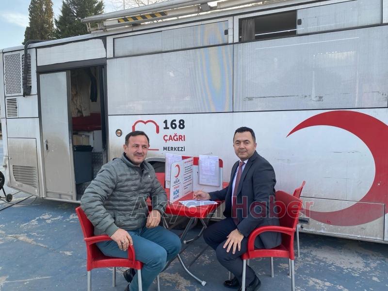 Başsavcı Hüseyin Aşık Kızılay'a 36. kan bağışını yaptı