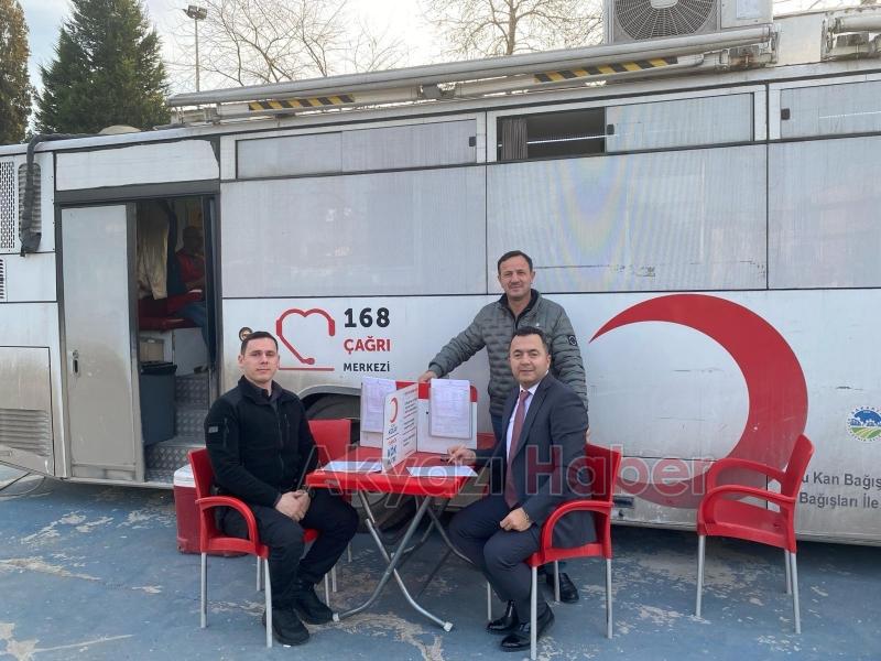 Başsavcı Hüseyin Aşık Kızılay'a 36. kan bağışını yaptı