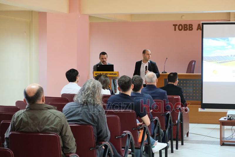 Akyazı Ticaret ve Sanayi Odası'nda GES Çalıştay'ı düzenlendi