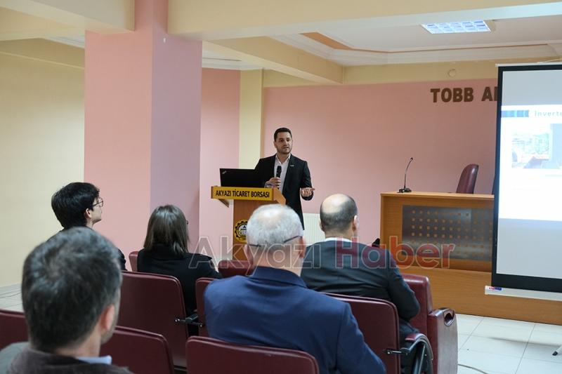 Akyazı Ticaret ve Sanayi Odası'nda GES Çalıştay'ı düzenlendi