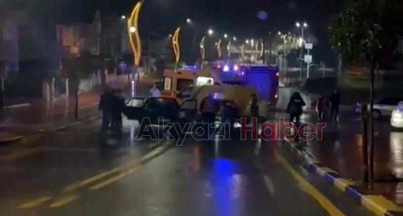 Kargo aracıyla çarpışan otomobil hurdaya döndü