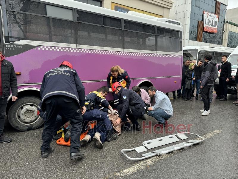 Otobüs kadının üzerinden böyle geçti