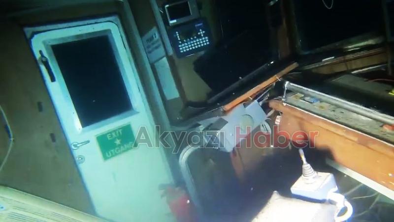 Batan geminin içindeki aramalar görüntülendi