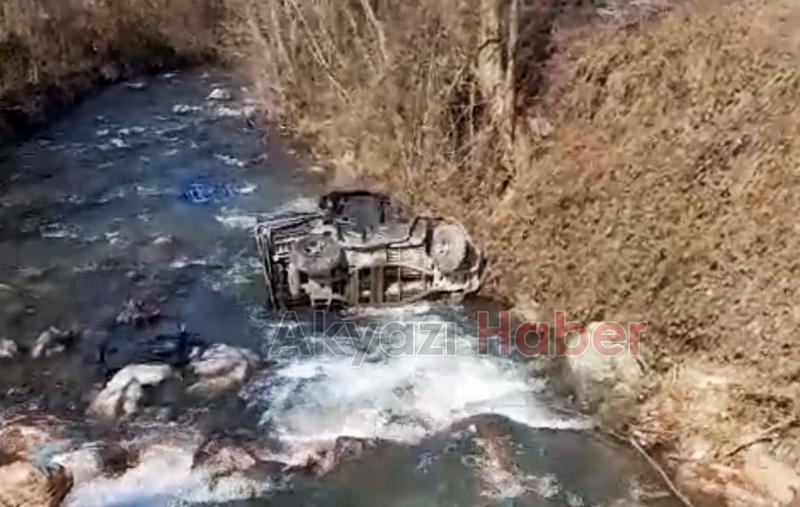 Arazi aracı dereye uçtu: 3 ağır yaralı