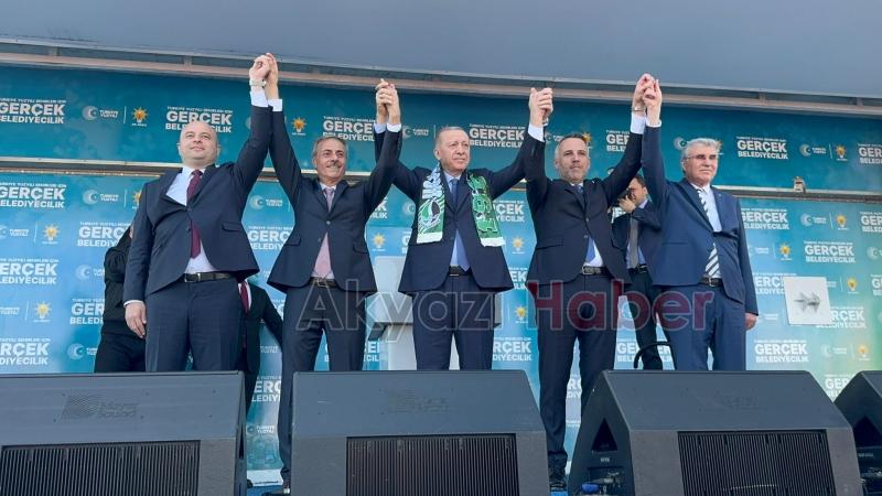 Cumhurbaşkanı Erdoğan Sakaryalılara hitap etti