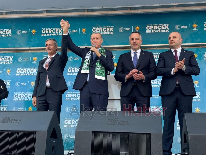 Cumhurbaşkanı Erdoğan Sakaryalılara hitap etti