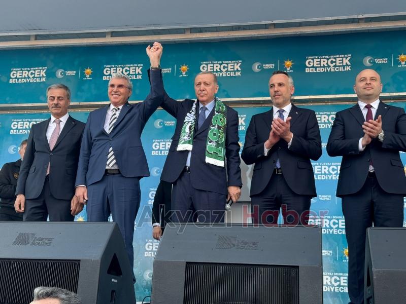 Cumhurbaşkanı Erdoğan Sakaryalılara hitap etti