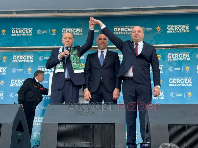 Cumhurbaşkanı Erdoğan Sakaryalılara hitap etti