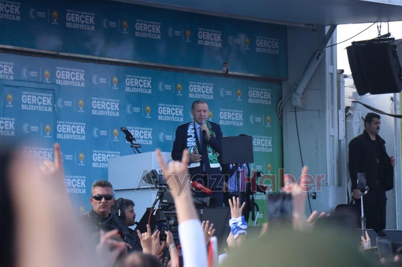 Cumhurbaşkanı Erdoğan Sakaryalılara hitap etti