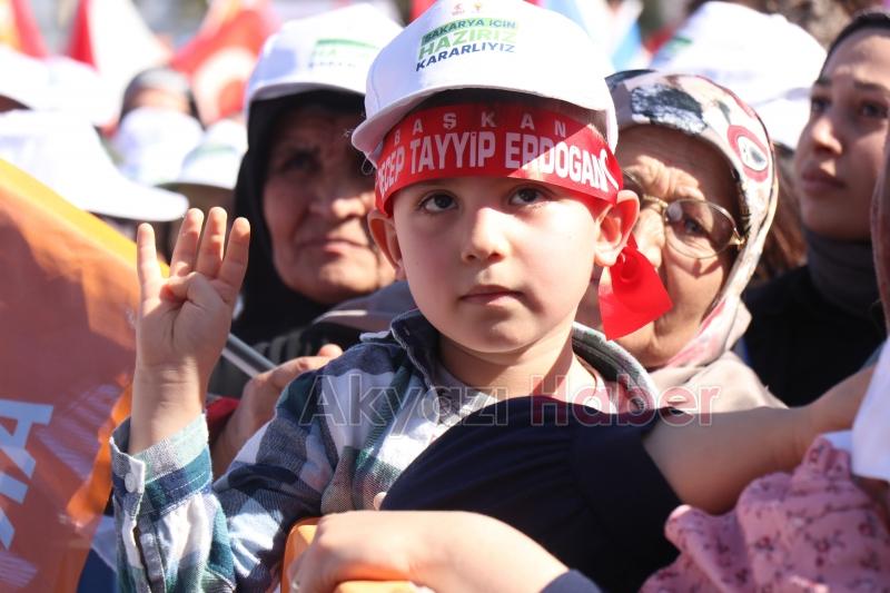 Cumhurbaşkanı Erdoğan Sakaryalılara hitap etti