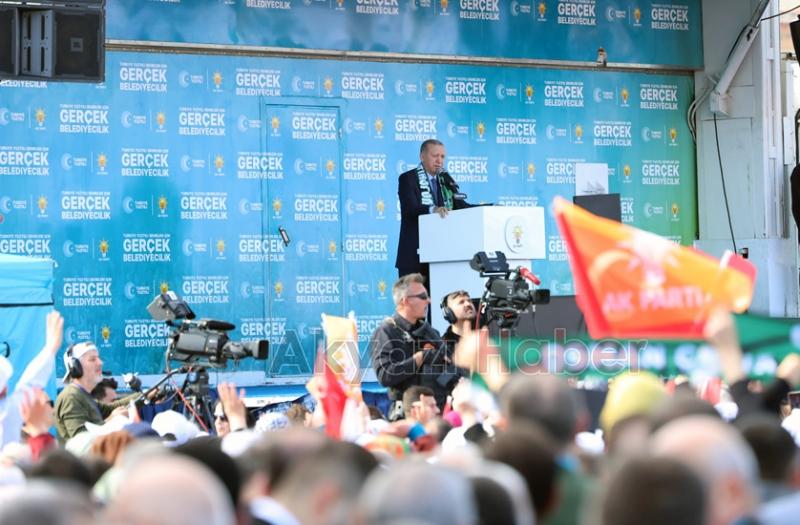 Erdoğan'ın Sakarya mitinginden fotoğraflar