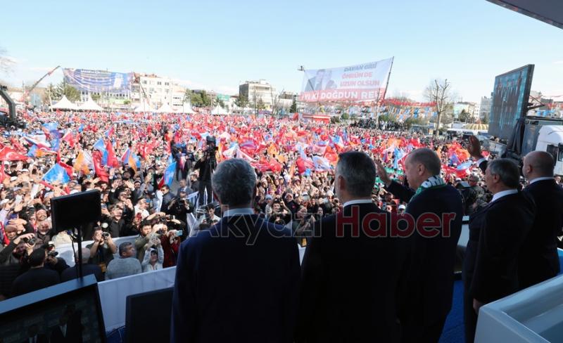 Erdoğan'ın Sakarya mitinginden fotoğraflar