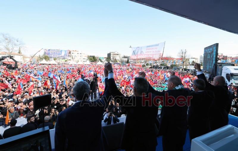 Erdoğan'ın Sakarya mitinginden fotoğraflar