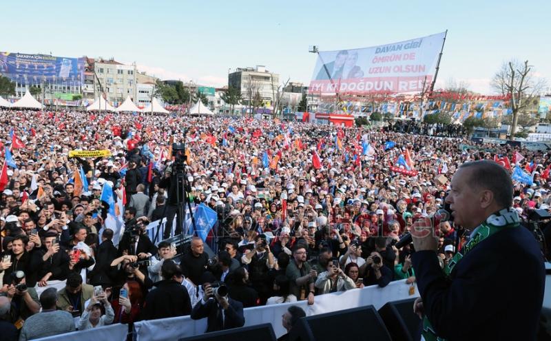 Erdoğan'ın Sakarya mitinginden fotoğraflar