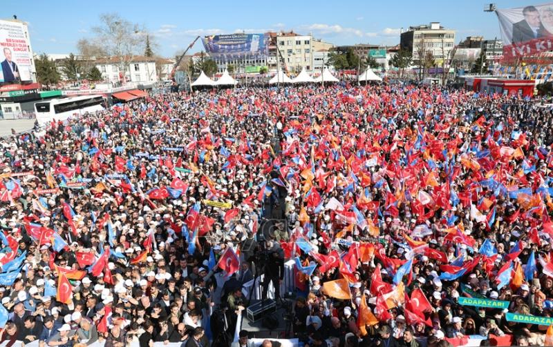 Erdoğan'ın Sakarya mitinginden fotoğraflar
