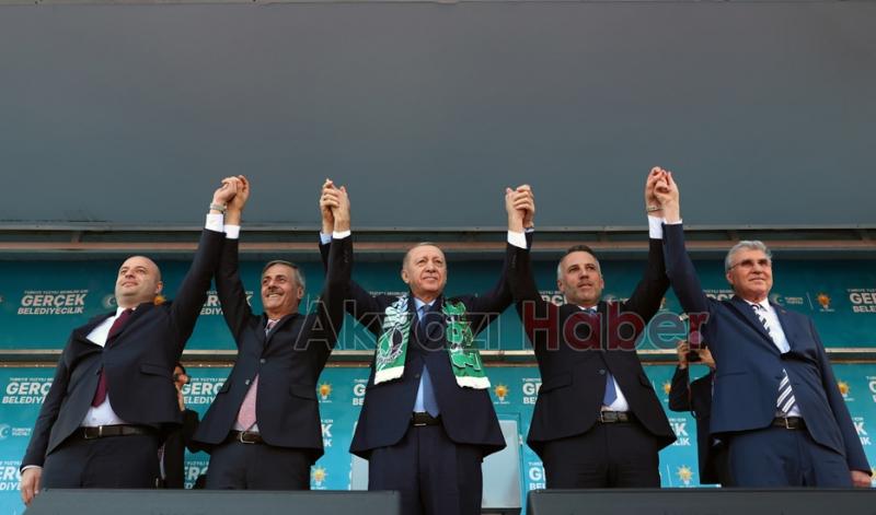 Erdoğan'ın Sakarya mitinginden fotoğraflar