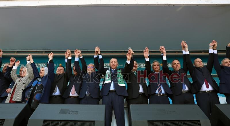 Erdoğan'ın Sakarya mitinginden fotoğraflar