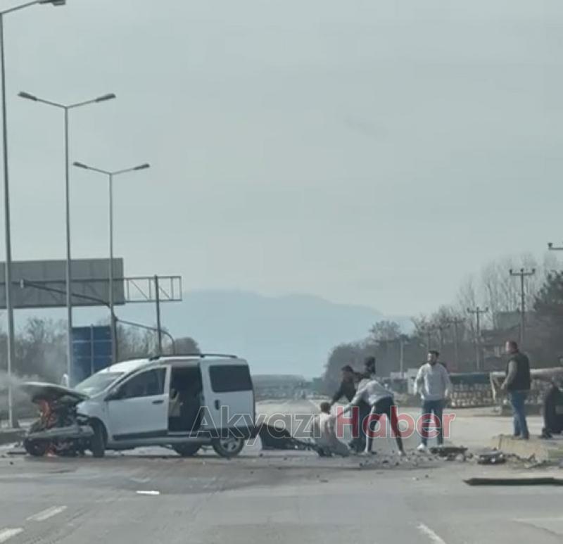 Ali İnci ve 4 kişi yaralanmıştı, kazanın hemen sonrasında bu görüntü çekildi