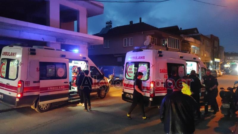 Motosiklet devrildi 2 yaralı