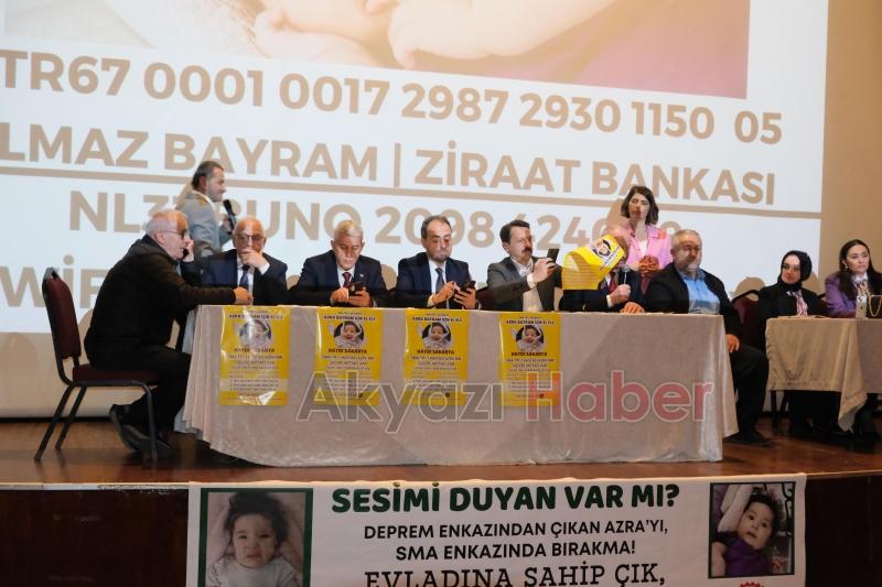 Azra bebek için bağış gecesi yapıldı