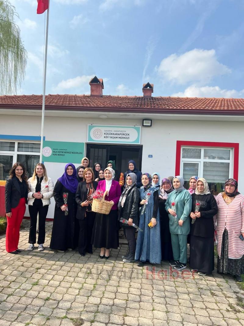 Kaymakam Kılıç, şehit kadınlar anısına kiraz ağacı fidanı dikti