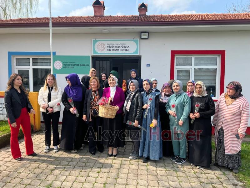 Kaymakam Kılıç, şehit kadınlar anısına kiraz ağacı fidanı dikti