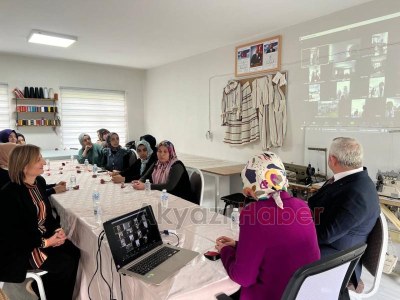 Kaymakam Kılıç, şehit kadınlar anısına kiraz ağacı fidanı dikti