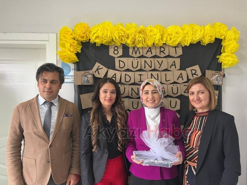 Kaymakam Kılıç, şehit kadınlar anısına kiraz ağacı fidanı dikti