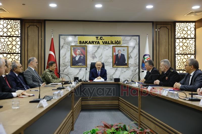 Vali Karadeniz Sakarya'nın asayiş raporunu açıkladı