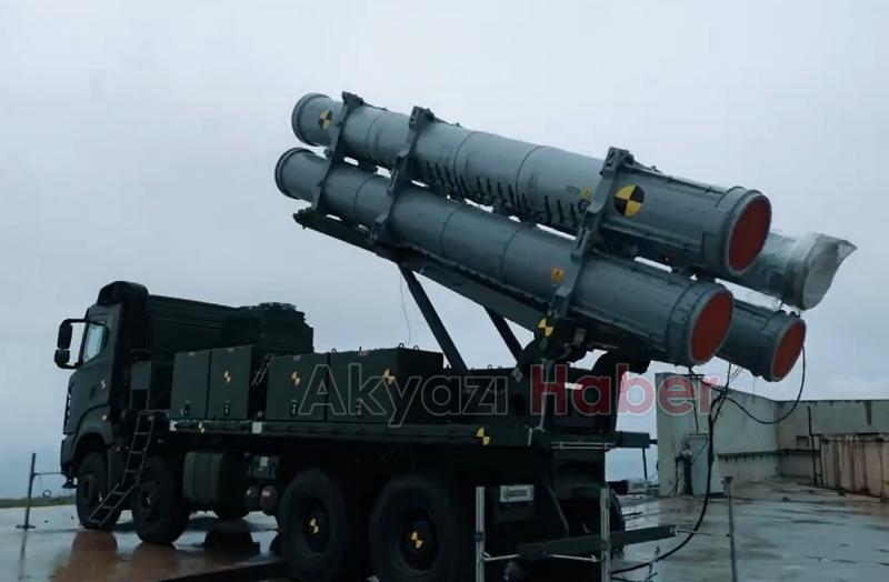 Yerli füze Atmaca hedefi vurdu