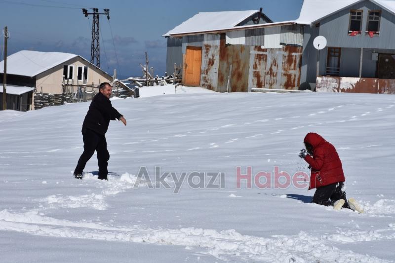 yüksek kesimlerde kış şehir merkezinde bahar yaşanıyor