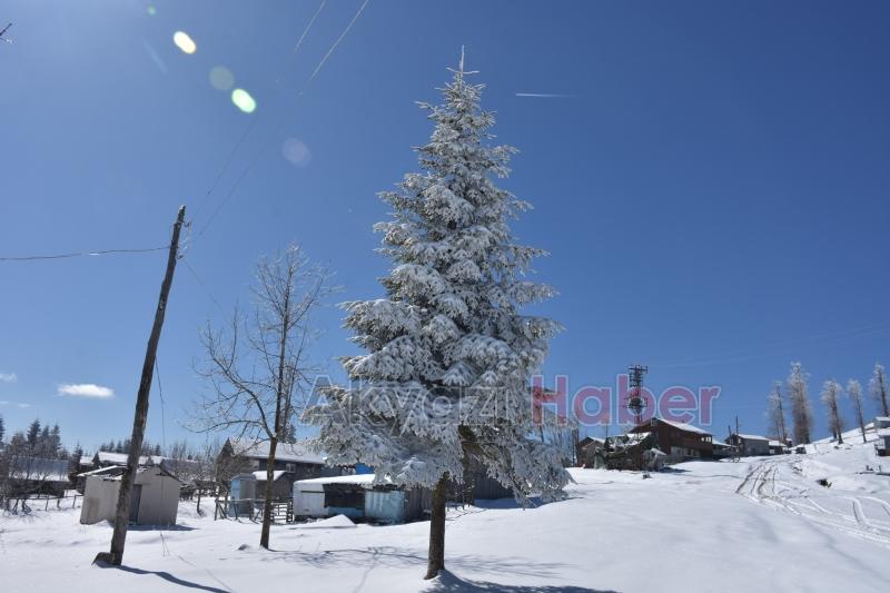 yüksek kesimlerde kış şehir merkezinde bahar yaşanıyor