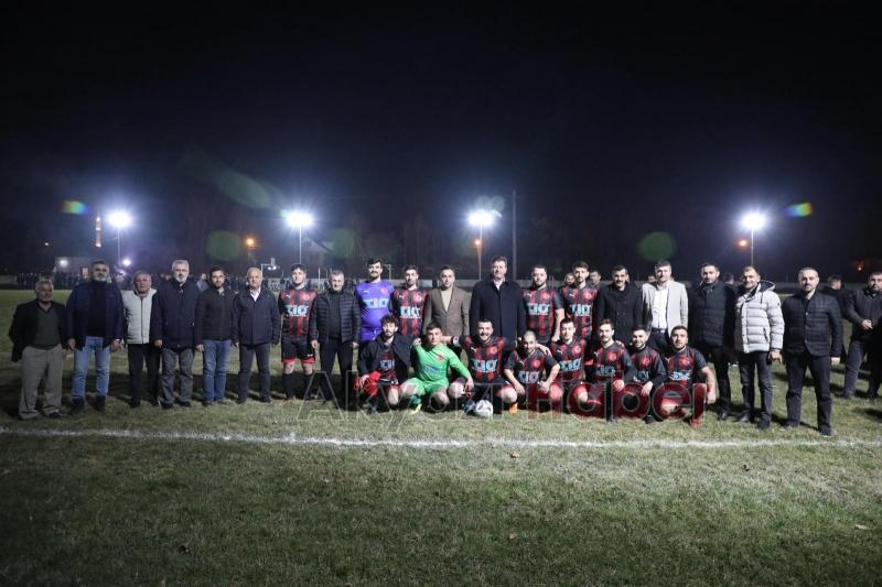Gençlik buluşmasında hazırlık maçı yaptılar
