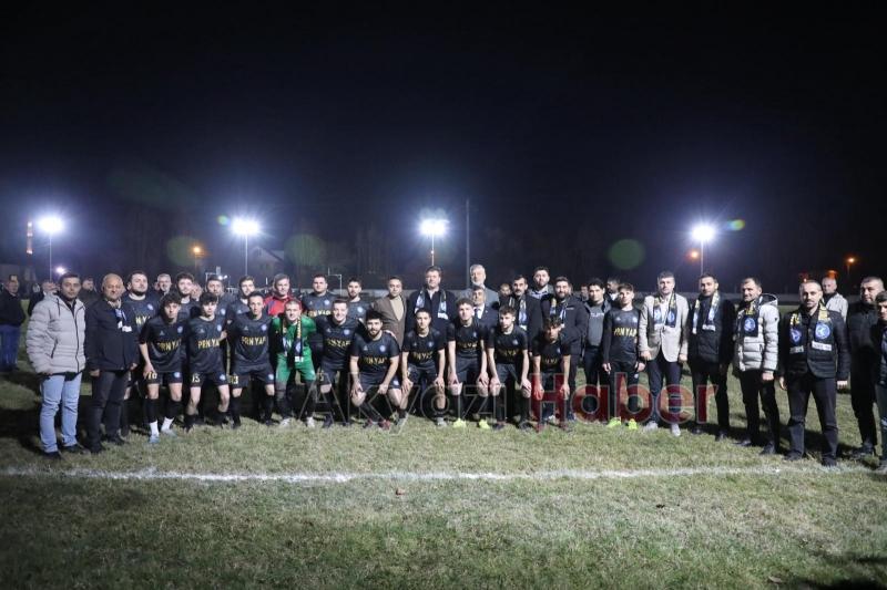 Gençlik buluşmasında hazırlık maçı yaptılar