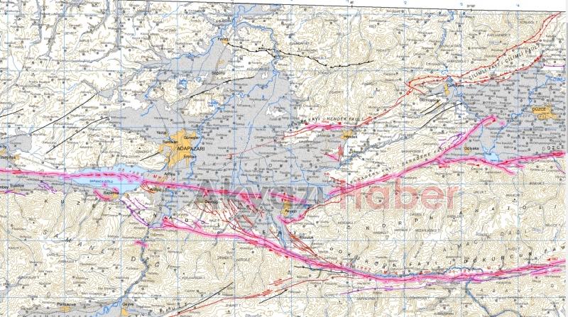 İşte Sakarya'da diri fay üzerindeki ilçeler