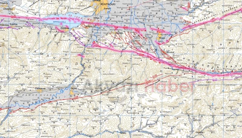 İşte Sakarya'da diri fay üzerindeki ilçeler