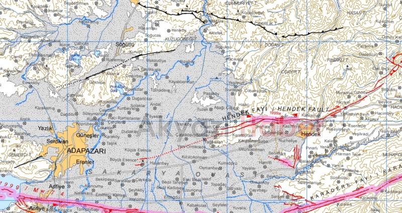 İşte Sakarya'da diri fay üzerindeki ilçeler