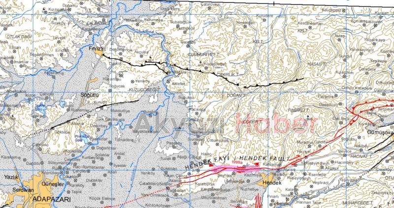İşte Sakarya'da diri fay üzerindeki ilçeler