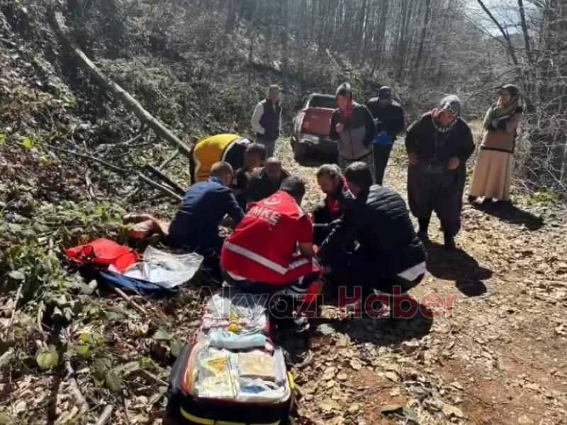 Kaldirik otu toplarken bacağını kırdı, UMKE ekibince kurtarıldı