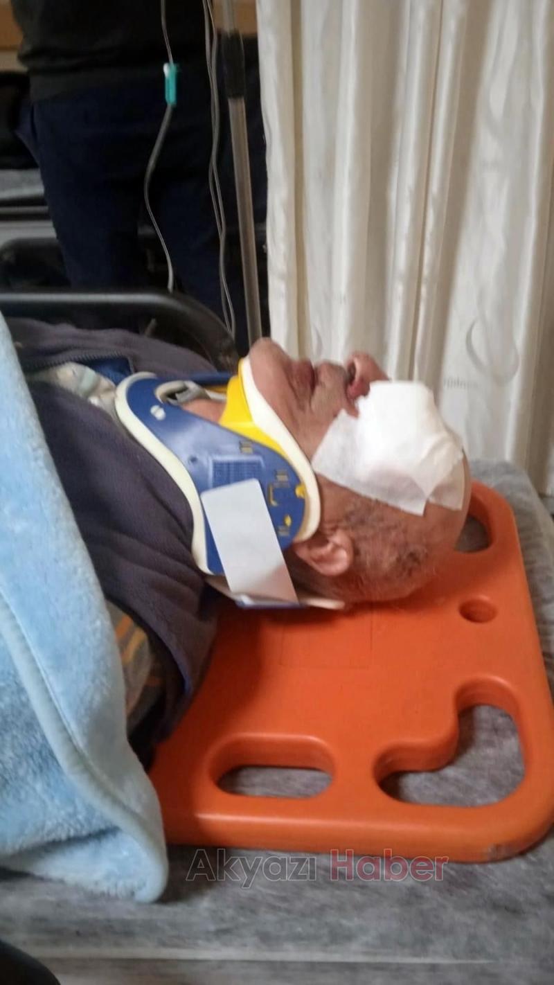 Dengesini kaybeden bisikletli otomobile çarptı