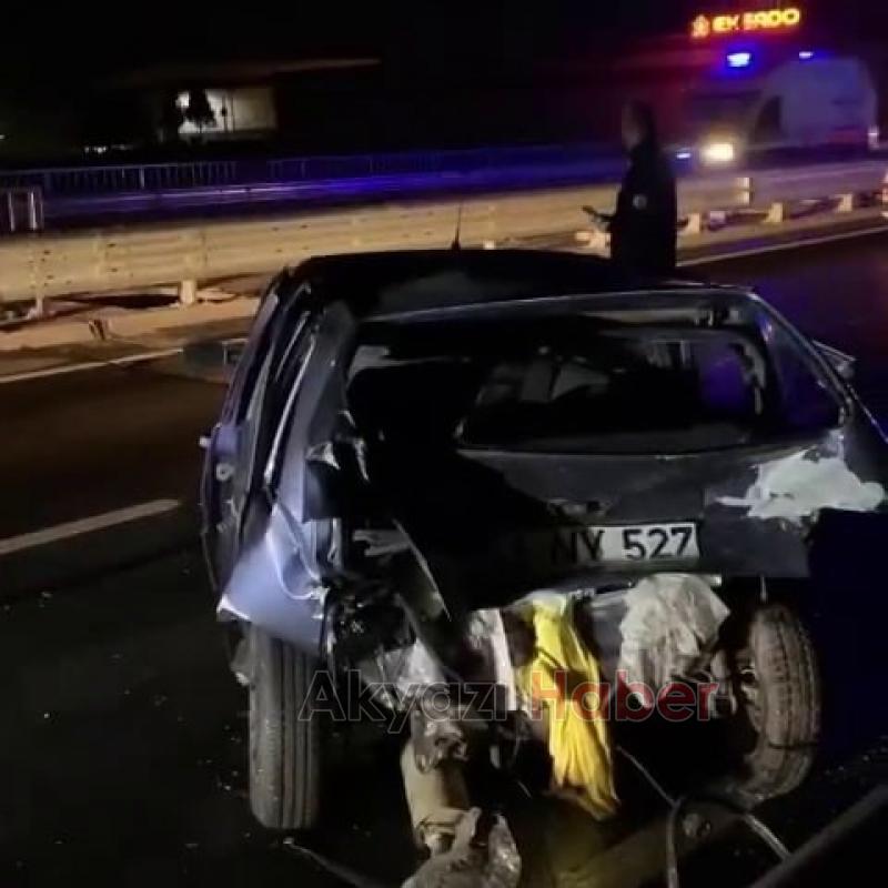 D-100 de kaza 5 yaralı