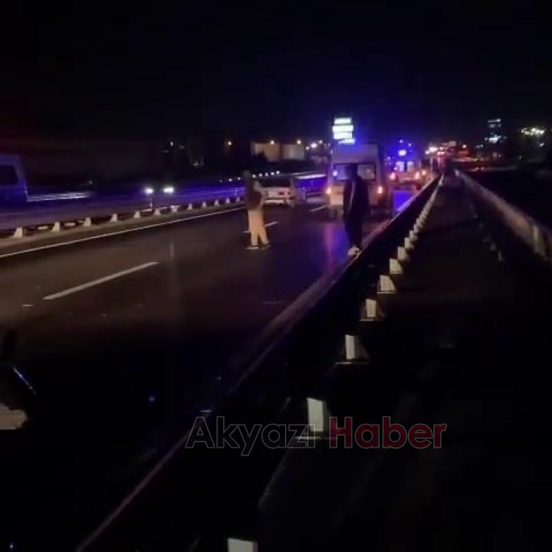 D-100 de kaza 5 yaralı