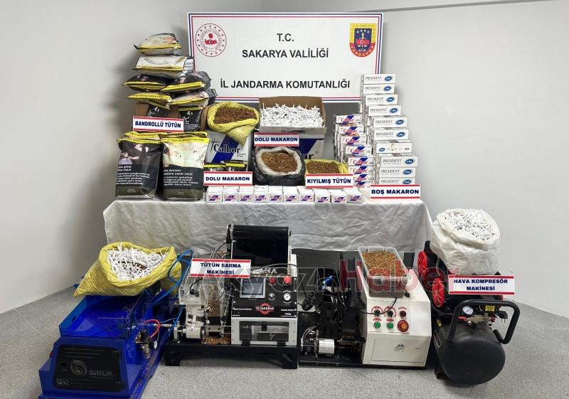 Akyazıda kaçakçılık operasyonu