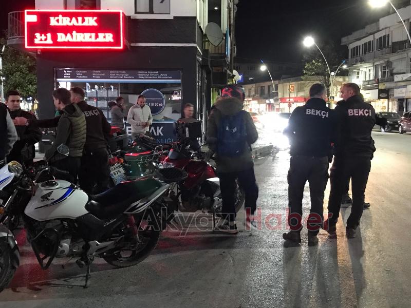 Bayram Öncesi Cadde'de Motosiklet Denetimi