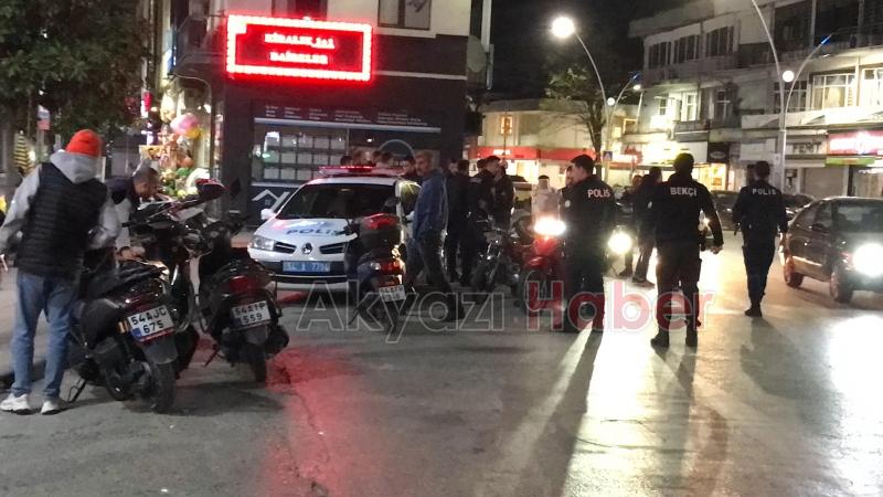 Bayram Öncesi Cadde'de Motosiklet Denetimi