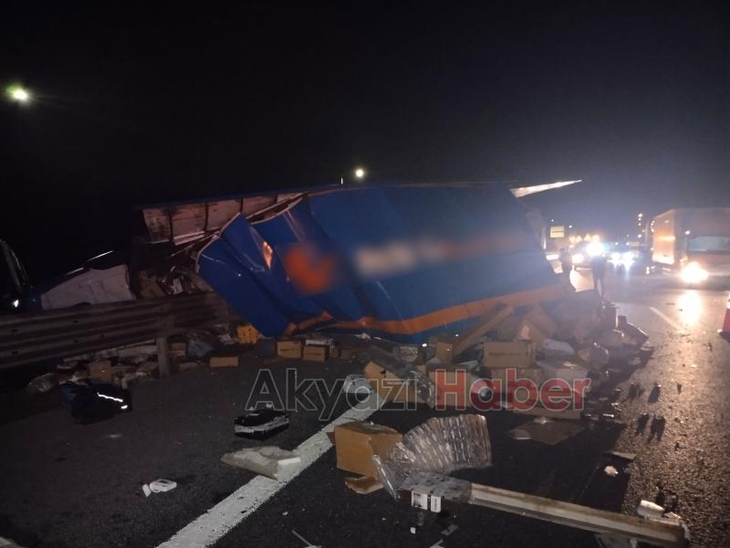 Kuzey Marmara Otoyolu savaş alanına döndü